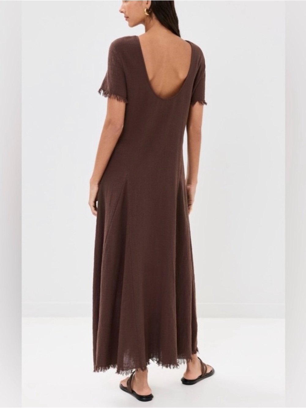 STAUD Brown Maxi Dress - Picture 4 of 10